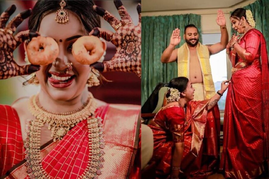  വിവാഹത്തിന്റെയും ചടങ്ങുകളുടെയും രസകരമായ ചിത്രങ്ങൾ ഇൻസ്റ്റാഗ്രാമിൽ പങ്കിട്ട് ടിക്ടോക് താരവും നർത്തകിയുമായ സൗഭാഗ്യ വെങ്കിടേഷ്