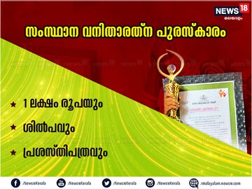 പൊരുതി നേടിയ ജീവിതങ്ങൾ; സംസ്ഥാന വനിതാരത്‌ന പുരസ്കാരം പ്രഖ്യാപിച്ചു