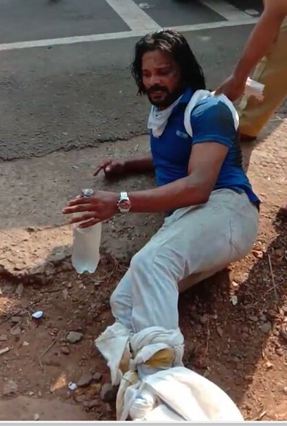  ഇരിട്ടി തളിപ്പറമ്പ് സംസ്ഥാന പാതയിലേക്ക് കടന്നതോടെ വേഗത കൂടി. ഈ സമയം സാഹസികനെ പറ്റി പോലീസ് വിവിധ സ്റ്റേഷനുകളിലേക്ക് വിവരങ്ങൾ കൈമാറിയിരുന്നു.