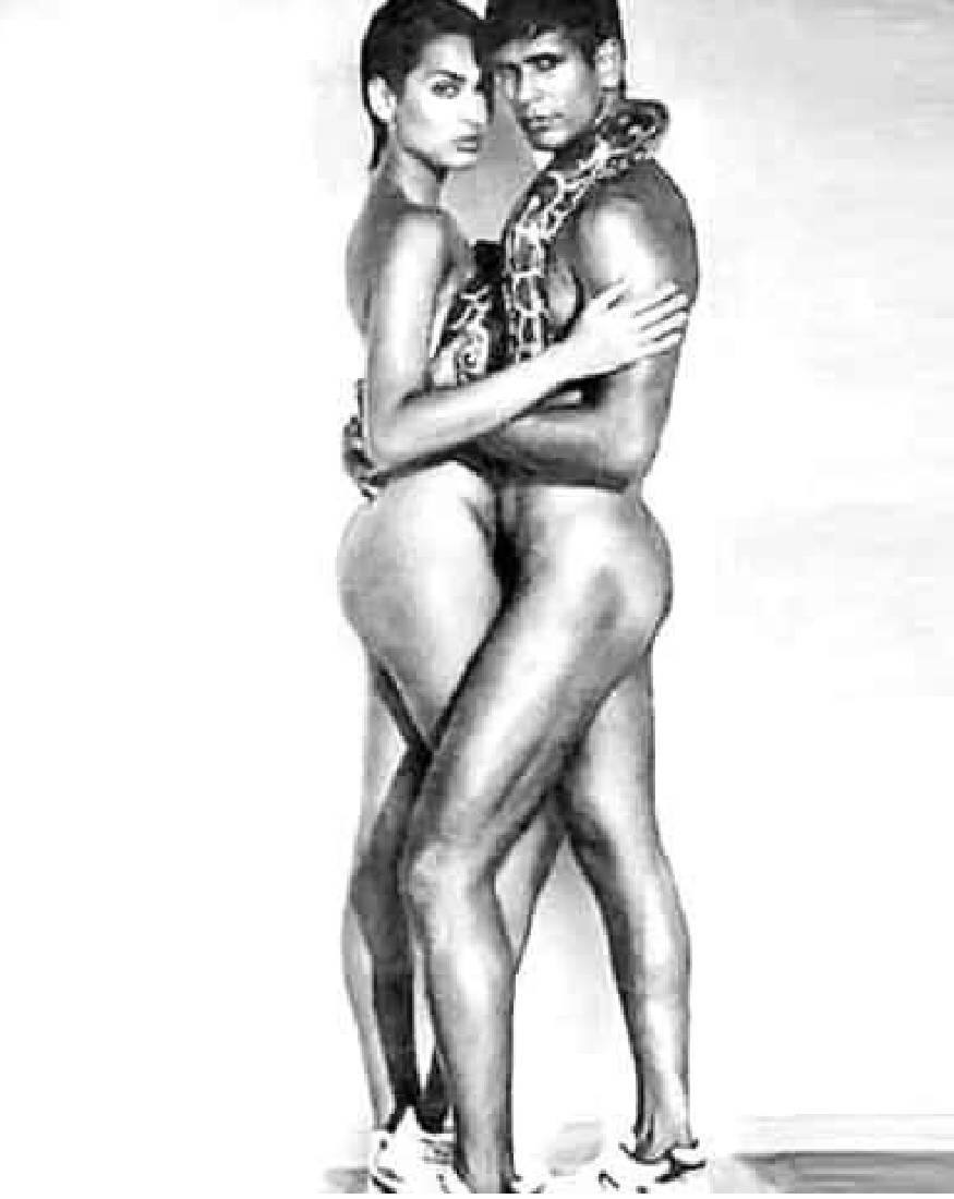  സോഷ്യൽ മീഡിയയും ഇന്റർനെറ്റും ഇല്ലാത്ത കാലഘട്ടത്തിൽ ഇന്നത്തെ പോലെ റിയാക്ഷൻ ഇല്ലാതിരുന്നതിനാൽ ആണ് വീണ്ടും ചിത്രം പോസ്റ്റ് ചെയ്യുന്നത് എന്ന് മിലിന്ദ് പറയുന്നു. ഷൂ ധരിച്ച്, കഴുത്തിൽ ഒരു പെരുമ്പാമ്പിനെ മാത്രം ചുറ്റിയ രീതിയിലാണ് മിലിന്ദ് സോമനും മധുവും പരസ്യത്തിൽ എത്തിയത്. നഗ്നനായി പ്രത്യക്ഷപ്പെട്ട ചിത്രം ഇതൊന്നു മാത്രമല്ല . 