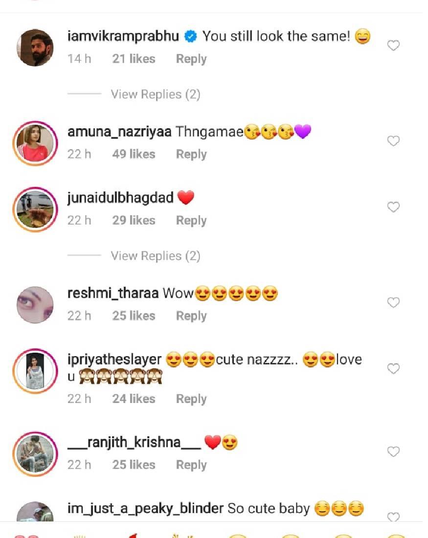 ആ കുഞ്ഞുവാവയ്ക്ക് അന്നും ഇന്നും ഒരു മാറ്റവും ഇല്ല എന്ന നിരീക്ഷണവുമായി നടൻ വിക്രം പ്രഭു കമന്റുമായെത്തി ആ കുഞ്ഞുവാവയ്ക്ക് അന്നും ഇന്നും ഒരു മാറ്റവും ഇല്ല എന്ന നിരീക്ഷണവുമായി നടൻ വിക്രം പ്രഭു കമന്റുമായെത്തി