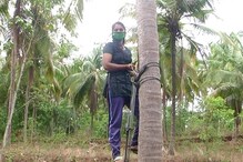 'എന്തേ പെൺകുട്ടികൾ തെങ്ങ് കയറിയാൽ?' ചോദിക്കുന്നത് ബിരുദാനന്തര ബിരുദമുള്ള ശ്രീദേവി