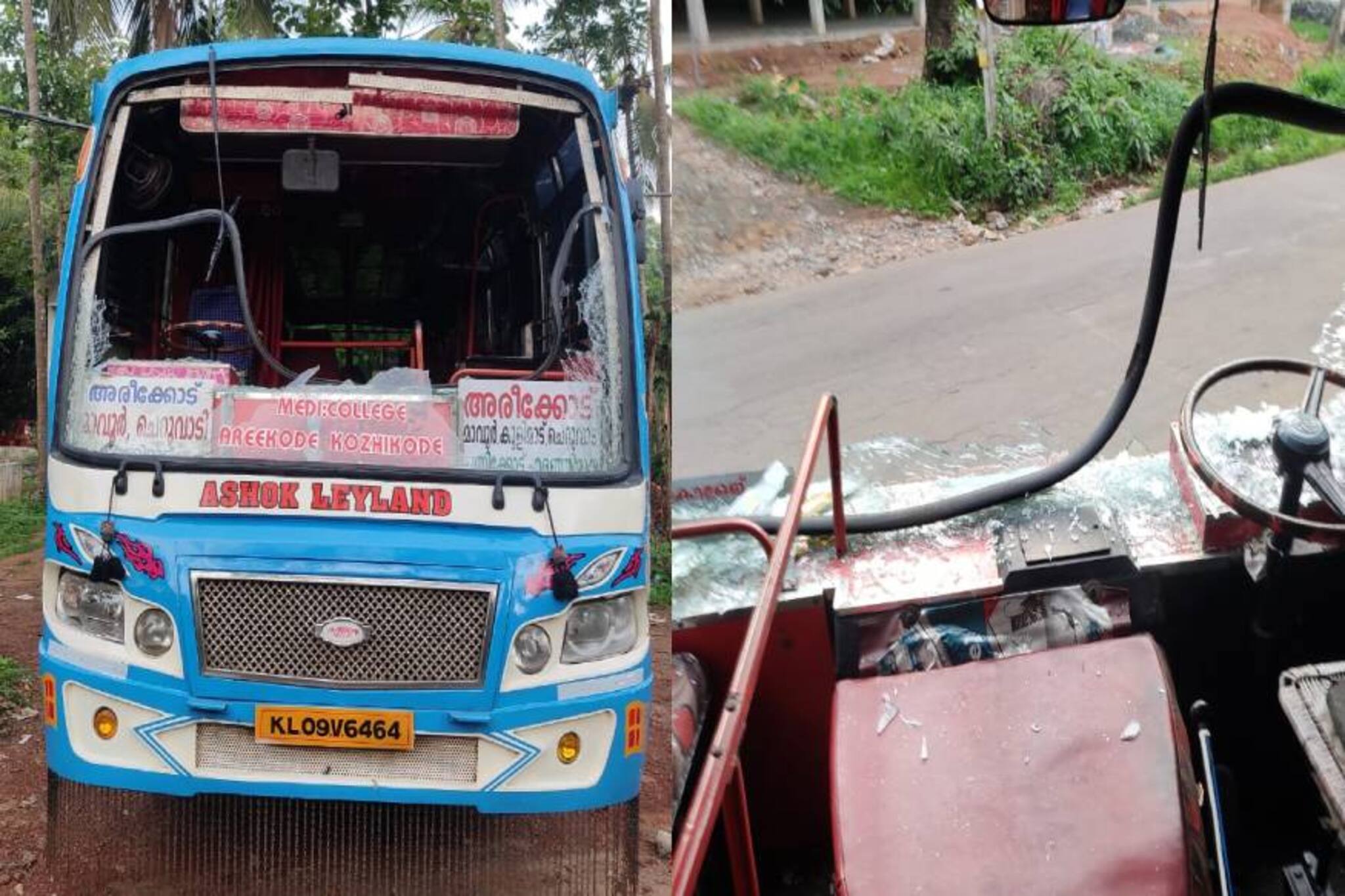 ലോക്ക്ഡൗണിനിടെ  സര്‍വീസ് നടത്തിയ 5 സ്വകാര്യബസ്സുകള്‍ അടിച്ചുതകര്‍ത്തു; അന്വേഷണം തുടങ്ങി