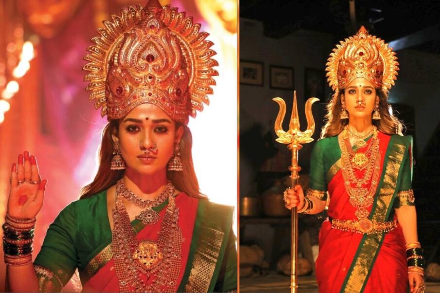  കോളിവുഡിലെ ലേഡി സൂപ്പർസ്റ്റാർ മൂക്കുത്തിഅമ്മൻ ദേവിയായാണ് ചിത്രത്തിൽ എത്തുന്നത്