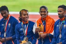 ഏഷ്യൻ ഗെയിംസിൽ ഇന്ത്യയുടെ വെള്ളി, സ്വർണമായി; നേട്ടം മലയാളികൾ ഉൾപ്പെട്ട റിലേ ടീമിന്