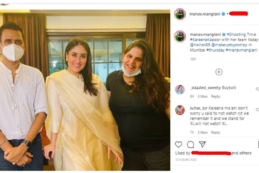  ബോളിവുഡ് ഫോട്ടോഗ്രാഫർ മാനവ് മംഗലാനിയാണ് ഈ ചിത്രം പോസ്റ്റ് ചെയ്തിരിക്കുന്നത്. മുംബൈയിലെ ലൊക്കേഷനിലാണ് താരം. ഒപ്പം സഹപ്രവർത്തകരുമുണ്ട്