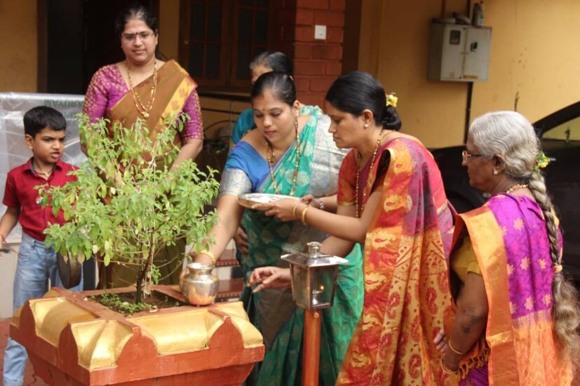  ഗൗഡ സാരസ്വത ബ്രാഹ്മണ കുടുംബങ്ങളിൽ പരമ്പരാഗത അനുഷ്ഠാന രീതിയിൽ ചൂടി പൂജ 