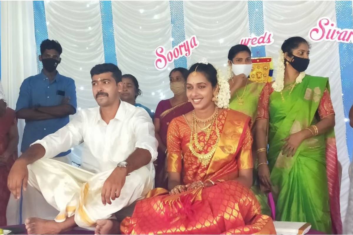 വോളിബോളിലെ പ്രതിരോധ താരങ്ങൾ ഇനി ഒന്നിച്ച്; മലയാളി താരം സൂര്യ ഇനി തമിഴ്നാടിന‍്റെ മരുമകൾ