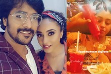 ഗർഭിണിയായ ഭാര്യക്ക് ഇഷ്‌ട ഭക്ഷണം മുഖ്യം; പേളി ഭക്ഷണം കഴിക്കുന്ന  വീഡിയോയുമായി ശ്രീനിഷ്