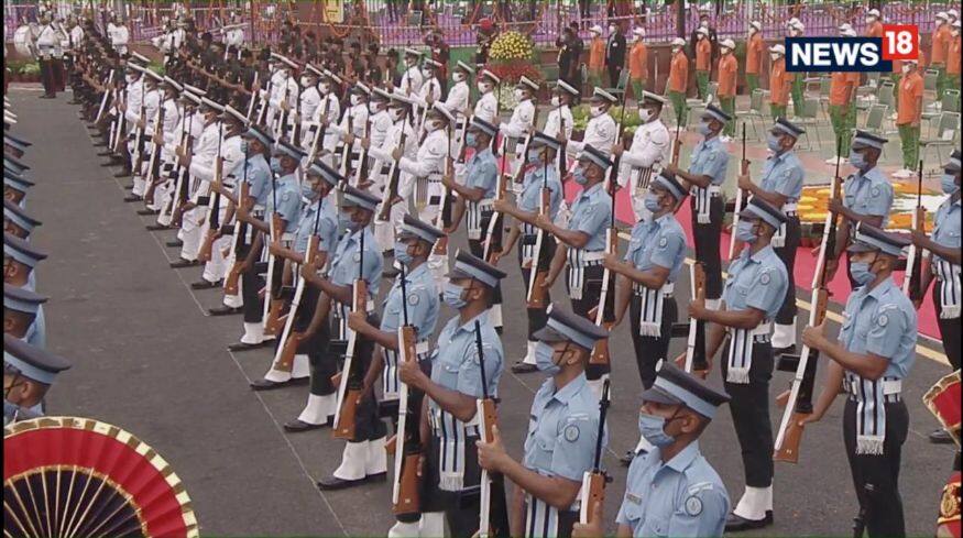 ചെങ്കോട്ടയിൽ നടന്ന സ്വാതന്ത്ര്യ ദിനാഘോഷ പരിപാടിയിൽ നിന്ന്