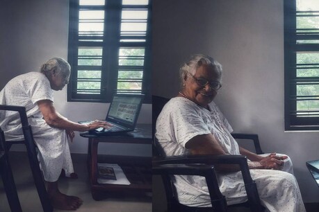 'ലാപ്ടോപ്പിൽ പത്രം വായിക്കുന്ന തൊണ്ണൂറുകാരി'; വൈറലായി കേരളത്തിന്റെ ഈ ന്യൂജൻ മുത്തശ്ശി 'ലാപ്ടോപ്പിൽ പത്രം വായിക്കുന്ന തൊണ്ണൂറുകാരി'; വൈറലായി കേരളത്തിന്റെ ഈ ന്യൂജൻ മുത്തശ്ശി
