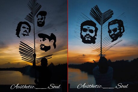 ഓലയിൽ വർണ്ണമായി വിടർന്ന് താരങ്ങൾ; ശ്രദ്ധ നേടി മനുവിന്റെ 'ലീഫ് ആർട്ട്' ഓലയിൽ വർണ്ണമായി വിടർന്ന് താരങ്ങൾ; ശ്രദ്ധ നേടി മനുവിന്റെ 'ലീഫ് ആർട്ട്'