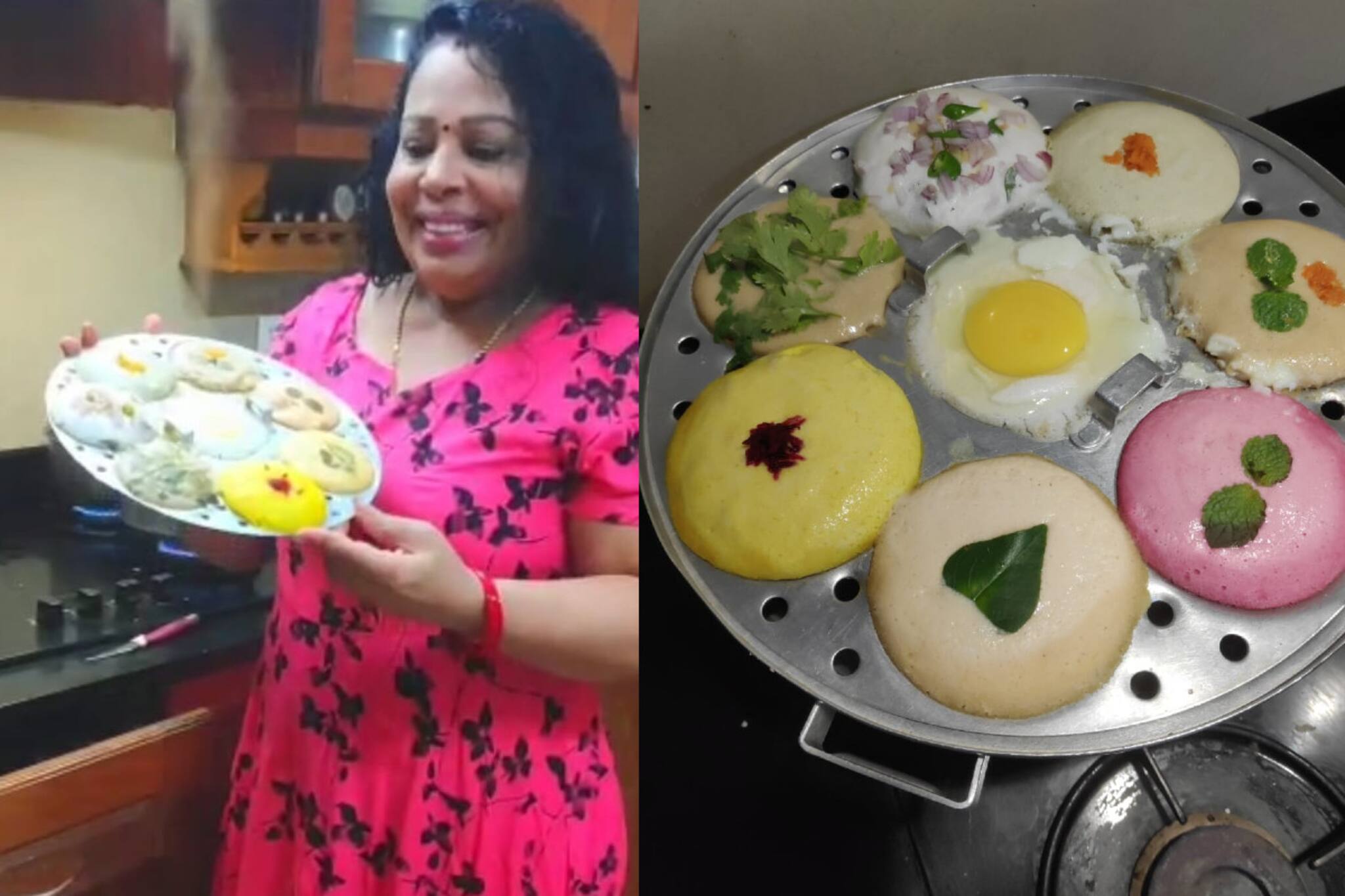 ബീറ്റ്റൂട്ട് ഇഡലി മുതൽ മുട്ട ഇഡലി വരെ; പുത്തന്‍ ഇഡലിപരീക്ഷണവുമായി ശോഭന ജോർജ്