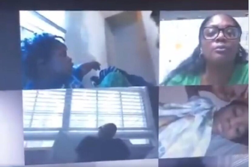  എന്നാൽ അമ്മ ക്യാമറ ഇരിക്കുന്ന സ്ഥലത്തേക്ക് തിരിയുകപോലും ചെയ്യാതിരുന്നതിൽ നിന്നും അബദ്ധം പറ്റിയതാണെന്ന് വ്യക്തം. അമളിപറ്റിയെന്ന് അറിഞ്ഞതും അവർ കുതറിപ്പായുന്നുണ്ട്. സംഭവം കണ്ണിൽപ്പെട്ടതും ടീച്ചർ കുട്ടിയോട് പെട്ടെന്ന് തന്നെ സന്ദേശം കൈമാറി