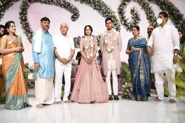 DK ശിവകുമാറിന്‍റെ മകളുടെ വിവാഹം നിശ്ചയിച്ചു; വരൻ ബിജെപി നേതാവിന്‍റെ കൊച്ചുമകൻ