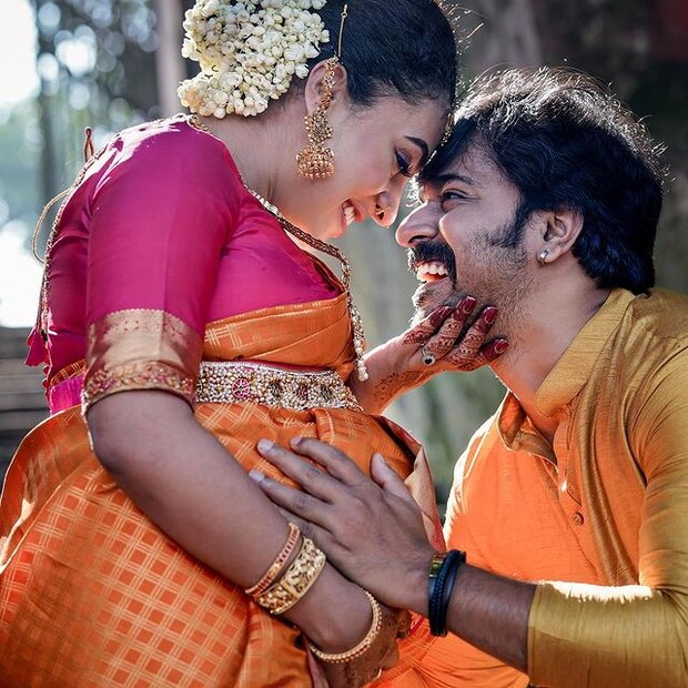  ഭക്ഷണം, നൃത്തം, പാട്ട് എന്നിങ്ങനെ എന്തെല്ലാം രീതിയിൽ ഗർഭകാലം ആസ്വാദ്യകരമാക്കി മാറ്റാമോ അങ്ങനെയെല്ലാം പേളി തന്റെ ദിനങ്ങൾ രസകരമാക്കി തീർക്കുകയാണ്. (ഫോട്ടോ - ഇൻസ്റ്റഗ്രാം)