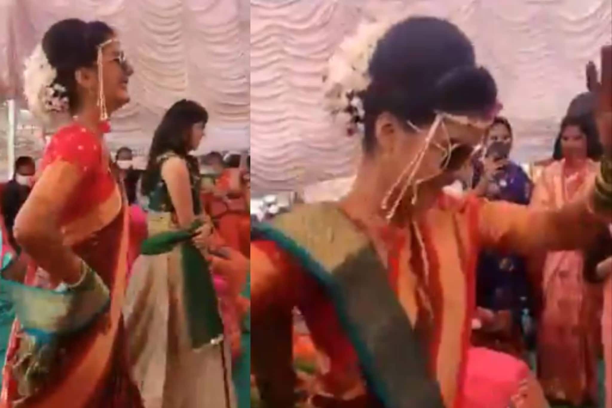 സണ്ണി ലിയോണിയുടെ 'സൂപ്പർ സ്റ്റാർ' ഗാനത്തിന് ചുവടുവച്ച് വധു വിവാഹ വേദിയിലേക്ക്