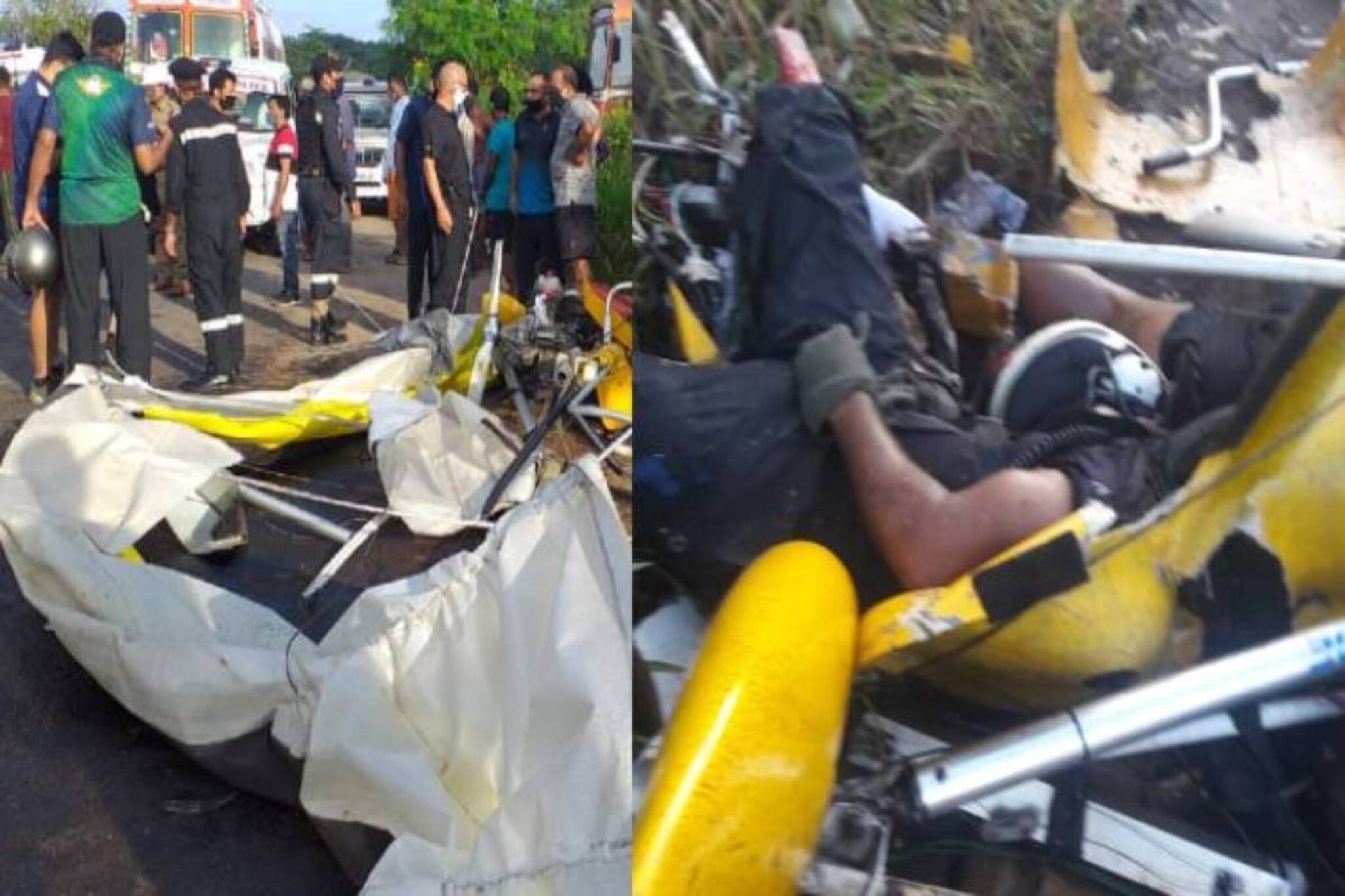 നാവികസേനാ ഗ്ലൈഡര്‍ തകര്‍ന്ന് 2 പേര്‍ മരിച്ച സംഭവം