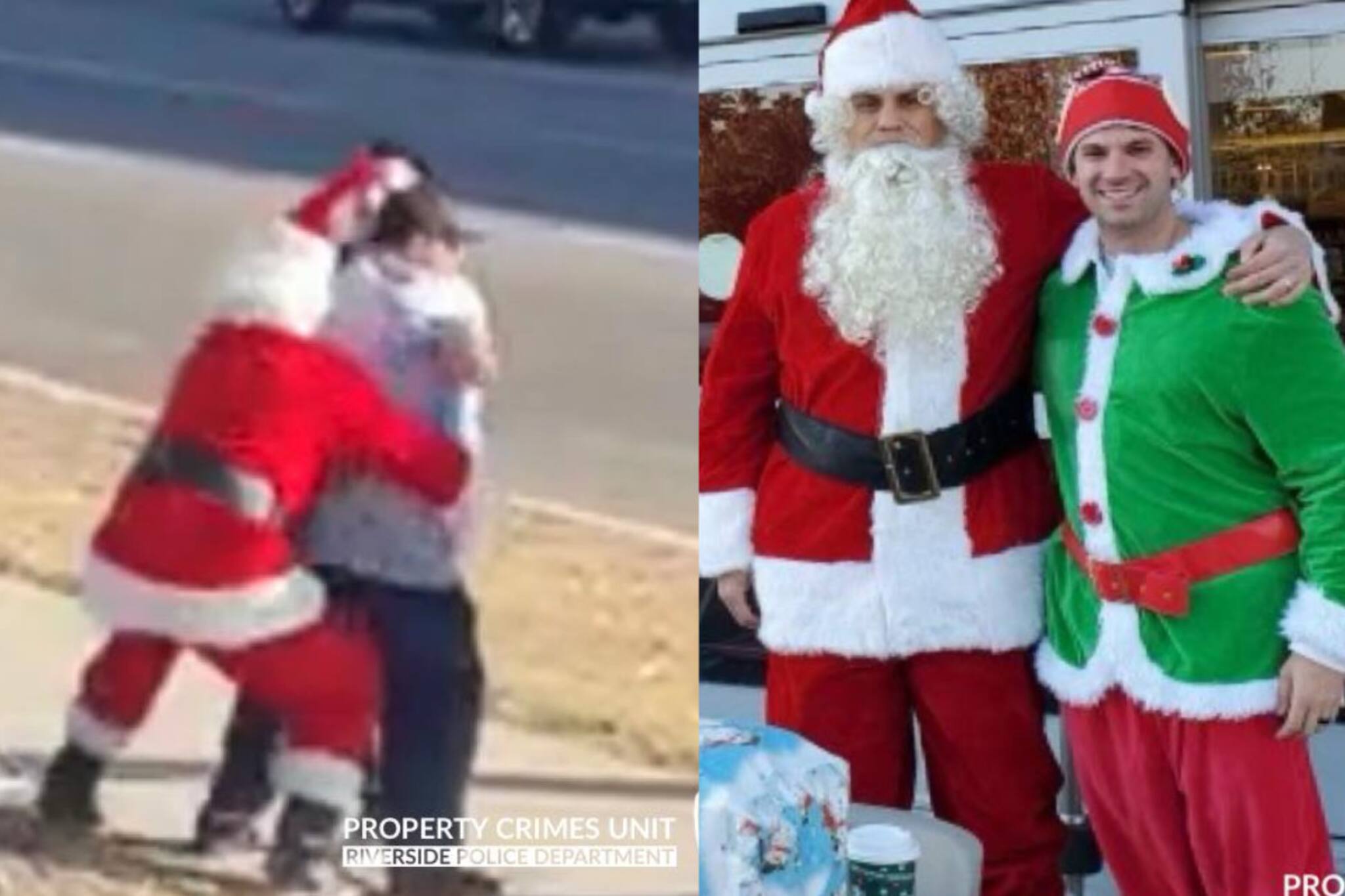 സാന്റയായി വേഷം ധരിച്ചെത്തി പൊലീസ് ഉദ്യോഗസ്ഥർ മോഷ്ടാക്കളെ പിടികൂടി