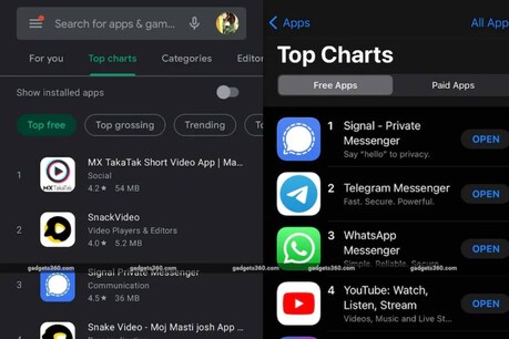 Signal App | പ്ലേസ്റ്റോറിലും ആപ് സ്റ്റോറിലും ടോപ് ചാർട്ടിൽ സിഗ്നൽ; പ്രൈവസി പോളിസി പ്രഖ്യാപിച്ച വാട്സ് ആപ്പിന് തിരിച്ചടി Signal App | പ്ലേസ്റ്റോറിലും ആപ് സ്റ്റോറിലും ടോപ് ചാർട്ടിൽ സിഗ്നൽ; പ്രൈവസി പോളിസി പ്രഖ്യാപിച്ച വാട്സ് ആപ്പിന് തിരിച്ചടി