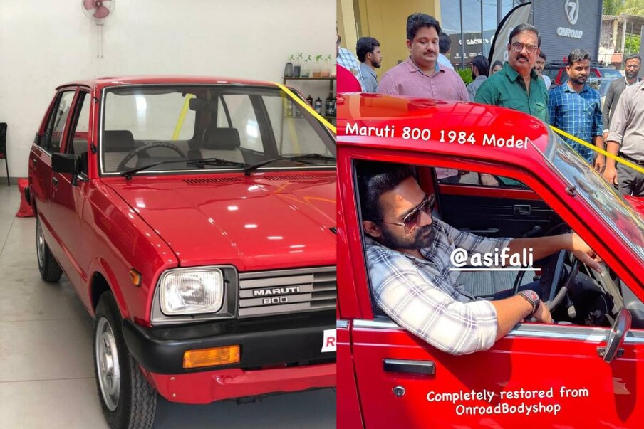  ഒടുവിൽ കുട്ടപ്പനാക്കി എടുത്ത 36കാരൻ മാരുതി 800 സംവിധായകൻ സേതുവും നിർമ്മാതാവ് മണിയൻപിള്ള രാജുവും നായകൻ ആസിഫ് അലിയും ചേർന്ന് മലപ്പുറത്തെ ഓൺറോഡ് ബോഡി ഷോപ്പിൽ നിന്നും പുറത്തിറക്കി