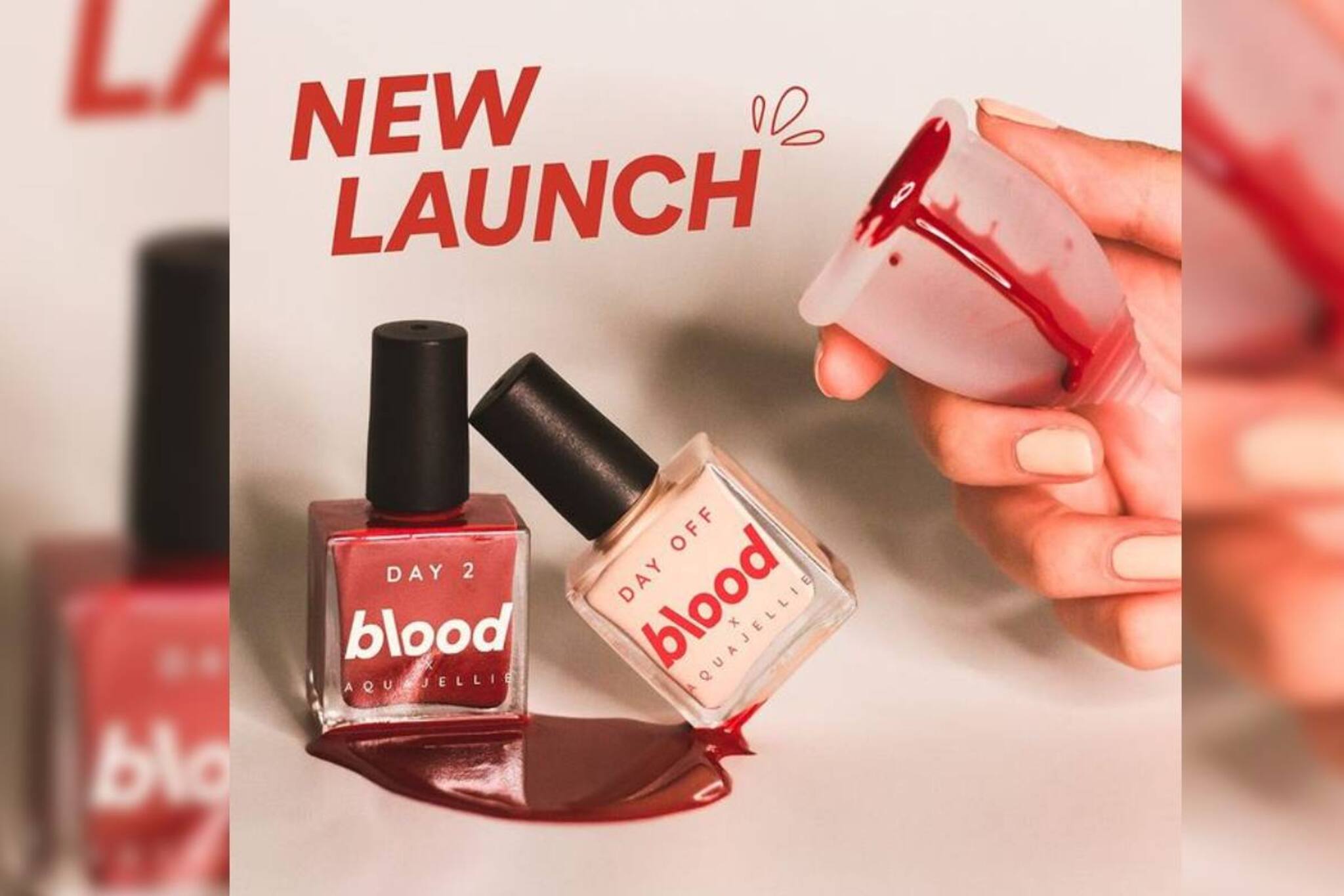 ആർത്തവരക്തം 'തീം‍‍‍‍' ആക്കി നെയിൽ പോളിഷുകൾ; പുതിയ ഉത്പ്പന്നങ്ങളുമായി സിംഗപ്പൂർ ബ്രാൻഡ്
