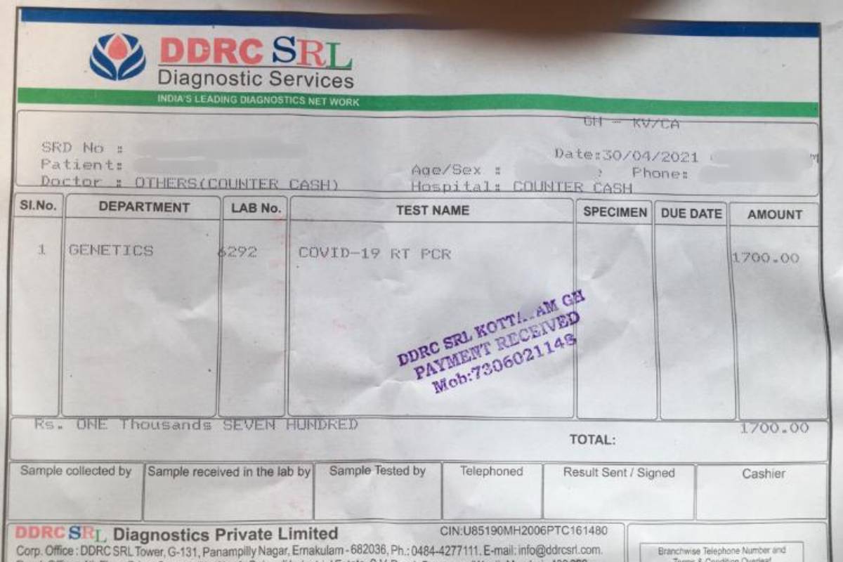 DDRC - RTPCR testing rate