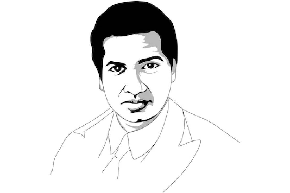 Srinivasa Ramanujan Drawing // Mathematics Day drawing - YouTube