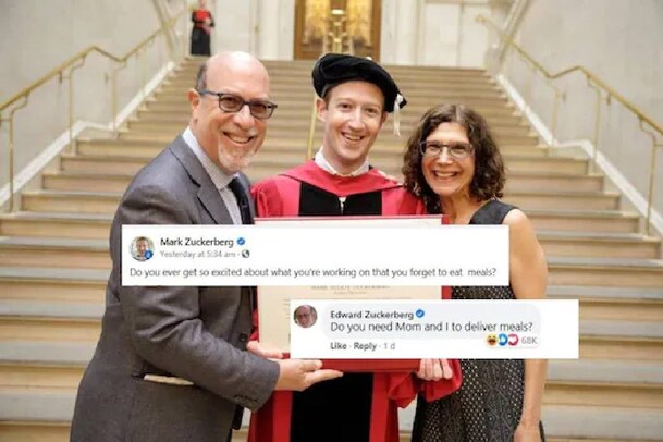 ജോലിക്കിടെ ഭക്ഷണം കഴിക്കാൻ മറക്കാറുണ്ടെന്ന് സുക്കർബർഗ്; വൈറലായ അച്ഛന്റെ മറുപടി കാണാം