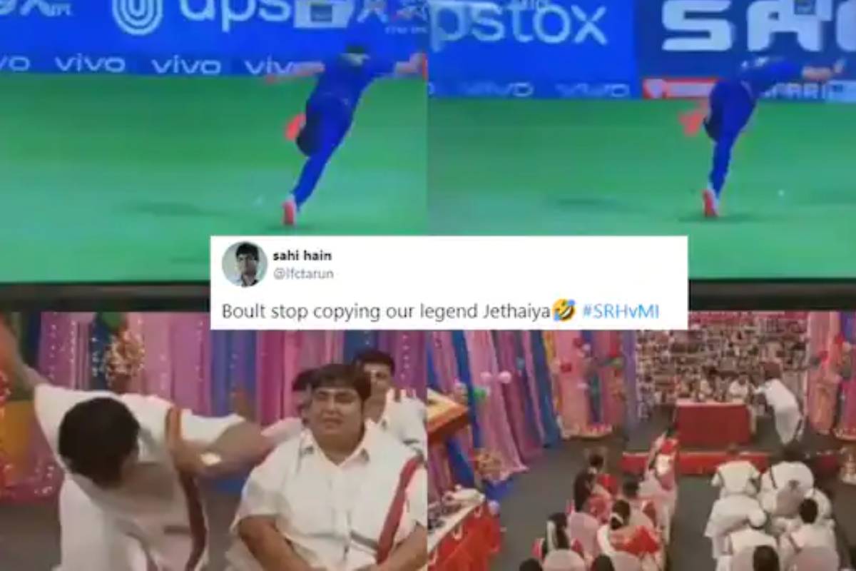 സമൂഹ മാധ്യമങ്ങളിൽ ചിരി പടർത്തി മുംബൈ താരം ട്രെന്റ് ബോൾട്ടിന്റെ വീഴ്ച്ച