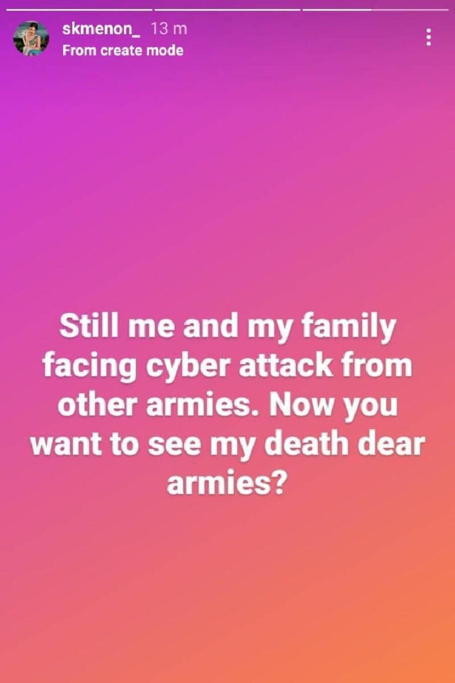  ഷോ അവസാനിക്കുന്നതിന് തൊട്ടുമുന്നെയുള്ള എലിമിനേഷൻ റൗണ്ടിൽ സൂര്യ പുറത്തായിരുന്നു