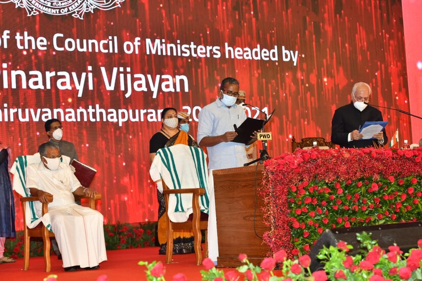  സിപിഐയിലെ പി പ്രസാദ് സത്യപ്രതിജ്ഞ ചെയ്യുന്നു