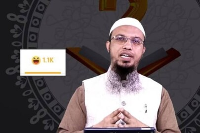 Screengrab from Ahmadullah's Facebook video.