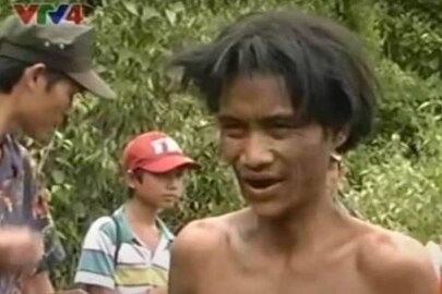 Video grab of the man in the jungle. (Credit: YouTube)
