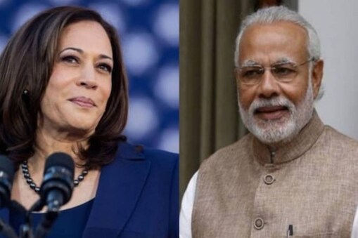 Kamala Harris and PM Modi.