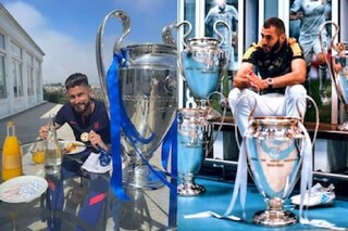 Olivier Giroud and Karim Benzema (Photo Credit: Twitter)