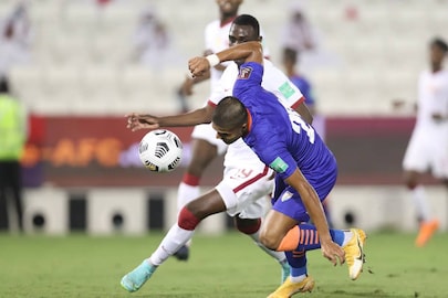 India vs Qatar (Photo Credit: AIFF)
