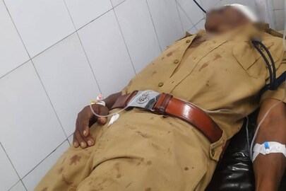 മുഖത്ത് വെട്ടേറ്റ മണിമല എസ് ഐ വിദ്യാധരൻ ആശുപത്രിയിൽ