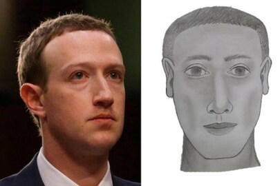 Photo of Zuckerberg from Reuters/Sketch posted by Colombian National Police on Facebook.
