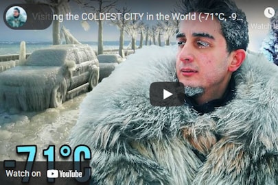 YouTuber Cenet visited Yakutsk in Russia. Credits: YouTube/Discover With Cenet