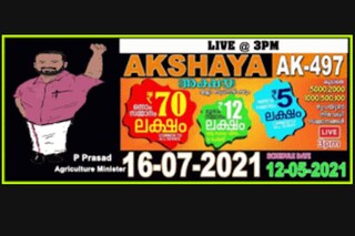 Akshaya AK 497 Kerala Lottery Result