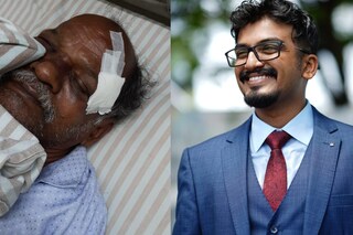 ഇടത്- ആക്രമണത്തിൽ പരിക്കേറ്റ യുവതിയുടെ പിതാവ്. വലത്- ഭർത്താവ് ജിപ്സൺ ഇടത്- ആക്രമണത്തിൽ പരിക്കേറ്റ യുവതിയുടെ പിതാവ്. വലത്- ഭർത്താവ് ജിപ്സൺ