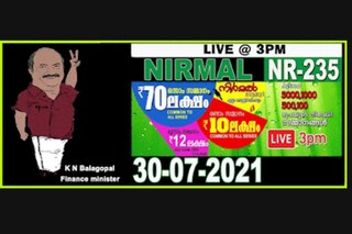 Kerala Lottery Result Nirmal NR-235