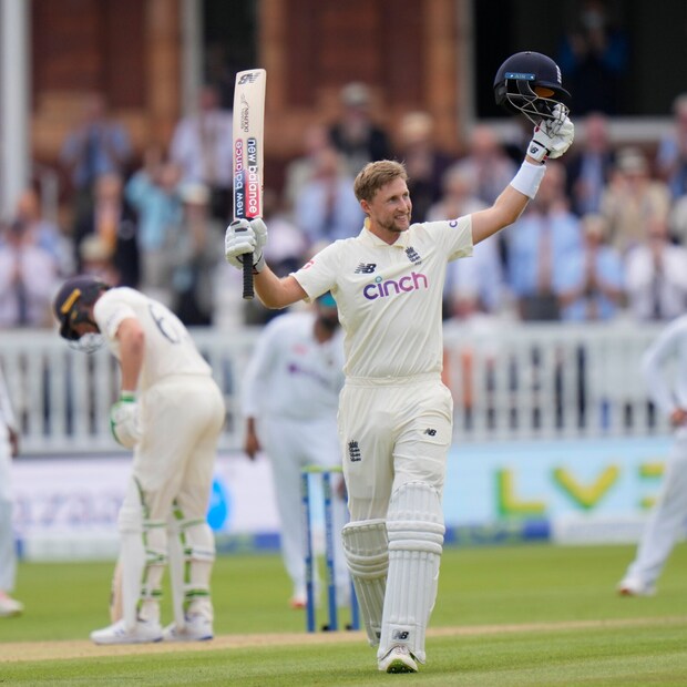 Joe Root made 180 not out that helped England take 27-run lead on day three. 