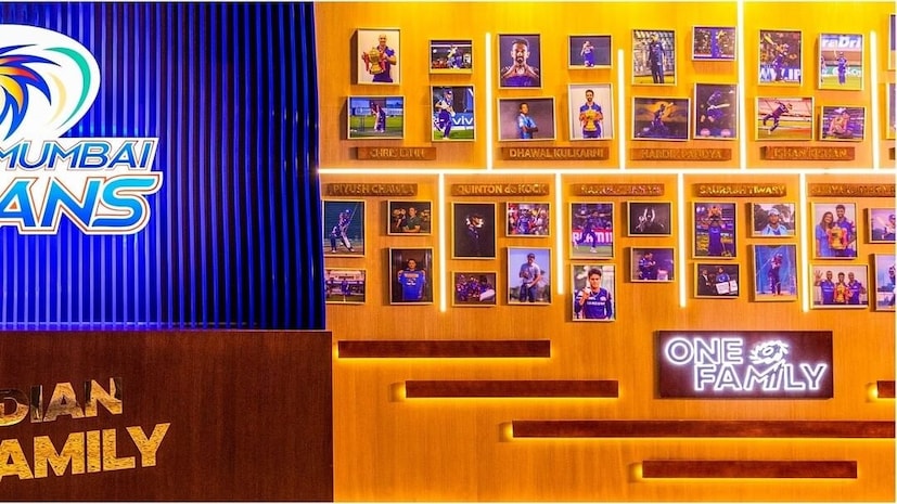 mi ipl champions team room picture gallery