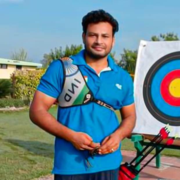 പുരുഷന്മാരുടെ അമ്പെയ്ത്ത് റീകർവ് ഇനത്തിൽ റാങ്കിങ് റൗണ്ടിൽ ഇന്ത്യയുടെ വിവേക് ചികാര പത്താം സ്ഥാനത്താണ് മത്സരം അവസാനിപ്പിച്ചത് (Twitter Photo)