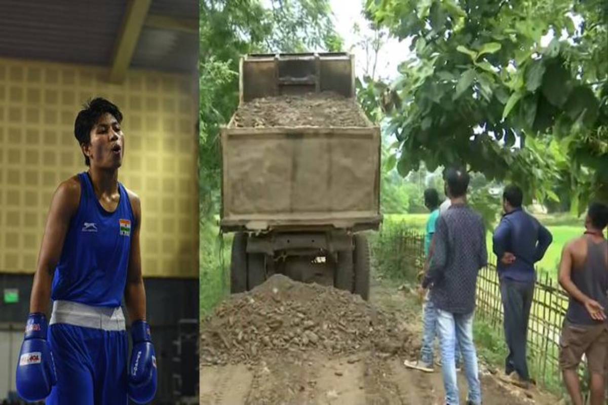 ഒളിമ്പിക്‌സില്‍ മെഡല്‍ നേടിയതിന് പിന്നാലെ ലോവ്‌ലീനയുടെ വീട്ടിലേക്ക് പുതിയ റോഡ്