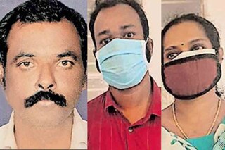 കൊല്ലപ്പെട്ട ശശിധര പണിക്കർ, പ്രതികളായ റിയാസ്, ശ്രീജ