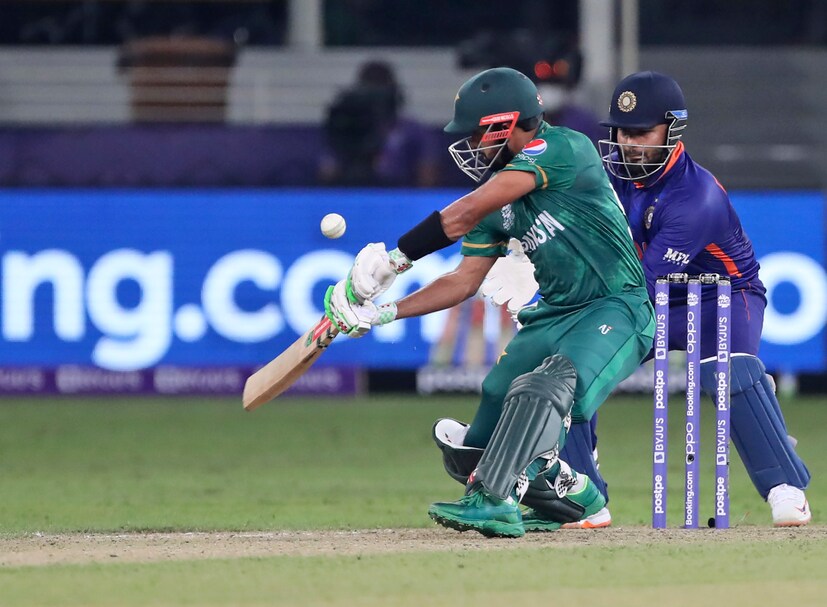 babar azam plays a shot