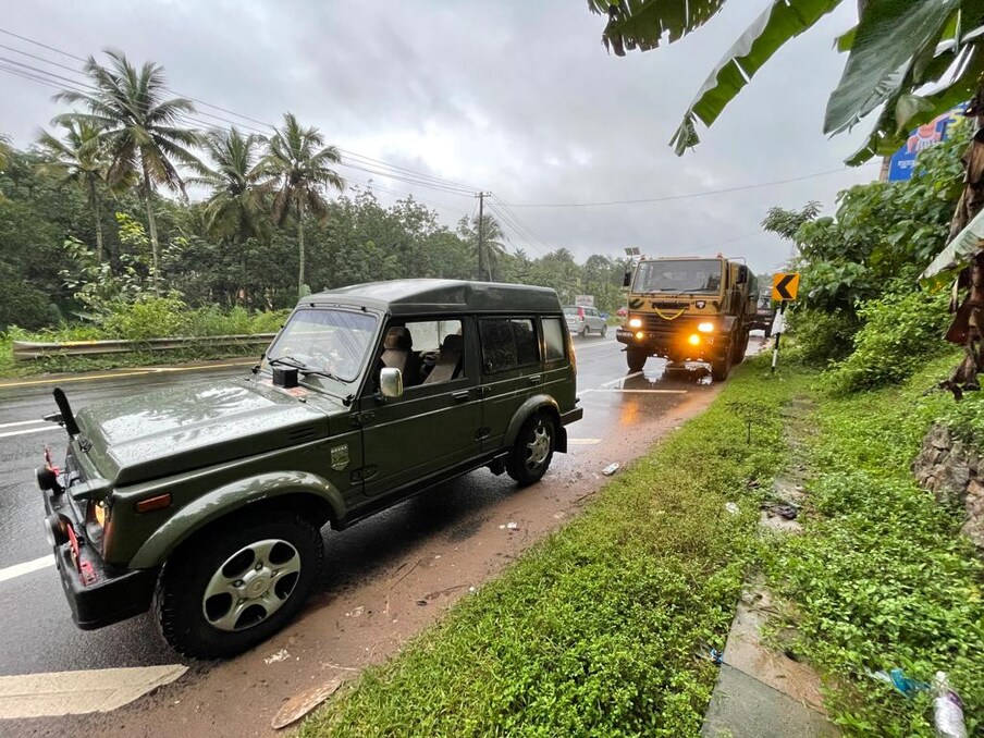  കാഞ്ഞിരപ്പള്ളിയിലേക്ക് രക്ഷാപ്രവർത്തനത്തിന് പോകുന്ന  സേന